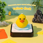 3D Memo Pad, 3D Calendar 2027, Time Piece Calendar, Tear-Off Calendars 2027, 3D Paper Carving Art Memo Pad, Art Carving Sticky Notes for Office Home Gifts Ornaments (Yellow Duck) - Image 2