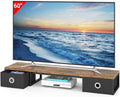 YAOHUOO 45" Large TV Riser with Fabric Drawers for 32-60 inch TV by YAOHUOO