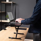 VIVO Black 28 in Single Top Standing Desk Converter, DESK-V011F - Image 2