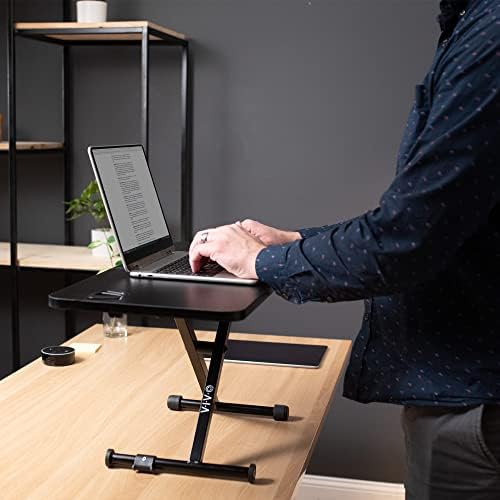VIVO Black 28 in Single Top Standing Desk Converter, DESK-V011F - Image 2