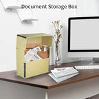 Lineco Archival Document Storage Box, Tan, 15.5" x 10.5" x 5" - Image 6
