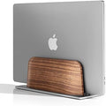 UPERGO Vertical Laptop Stand, Minimalist Wood Holder for MacBook, Walnut by UPERGO