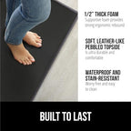 GORILLA GRIP Cushioned Kitchen Mats for Floor, 2 PK, 17x29+17x59, Black - Image 2
