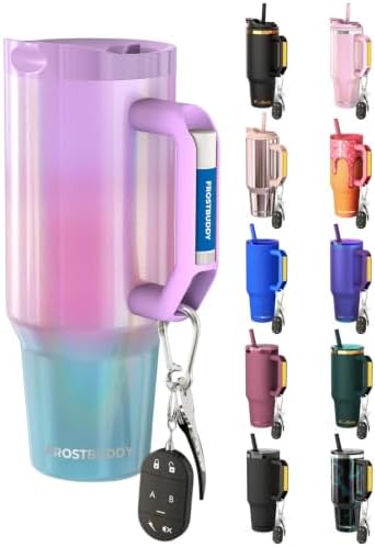 Frost Buddy Thicc Buddy 40oz Tumbler - Spill-Proof Flip Lid (Cotton Candy) by FrostBuddy