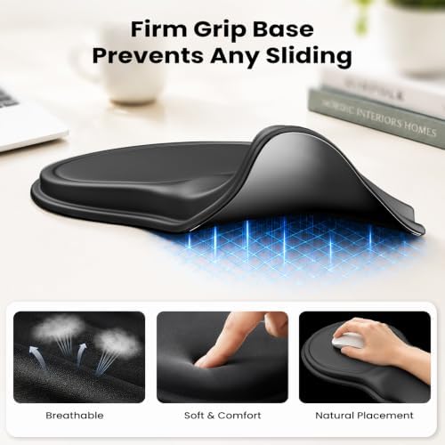 Ergonomic Mouse Pad with Wrist Rest, Extended Forearm Support - Image 5