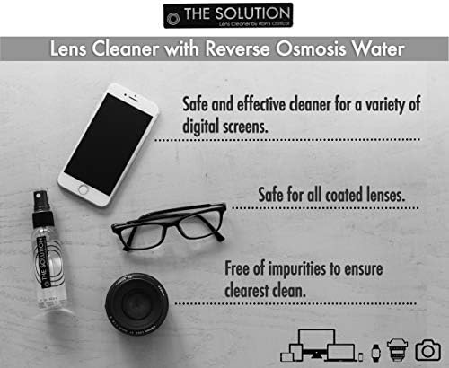 The Solution Lens Cleaner Spray | 8-2oz Alcohol Free Eyeglass Lens Cleaning Spray & 4 Microfiber Cleaning Cloth for Glasses, Lens, Screens - Image 2