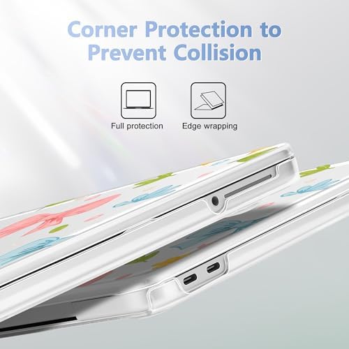 4-in-1 Hard Case for MacBook Neo 13 (A3404), Bow Ribbon & Flower - Image 3