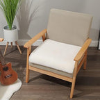 LLB Sheepskin Desk Chair Seat Cushion - Ivory White Fur, 19x19 Inch (Pack of 1) - Image 5