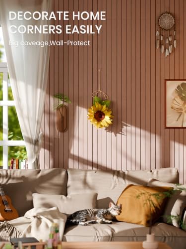 Bumusty 48"x 36" Large Felt Bulletin Board Tiles, Boho - Image 4