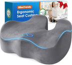 BlissTrends Extra Thick Seat Cushion for Office Chair & Car Seat, LightGrey by BlissTrends