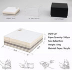 3D Paper Note Roadster Model Sticky Notes Paper Three-Dimensional Sports Car 3D Memo Pad Bookmark Pen Holder DIY Creative Gift (White) - Image 3