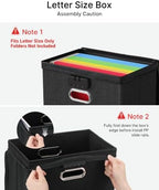 Oterri Lockable File Box Small 2-Pack Hanging Organizer for Letter-Size - Image 2
