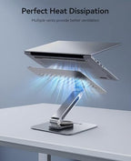 ORICO Adjustable Laptop Stand with 360° Rotating Base, Aluminum ST10-Silver - Image 5