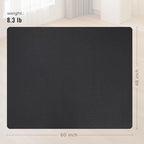 Office Chair Mat for Hard Floors,48"x60" Anti-Slip Waterproof Hardwood Floor Chair Mat,Heavy Duty Floor Protector Rolling Chairs for Home Office(Black) - Image 5