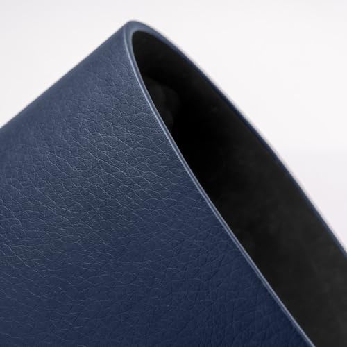 Nekmit Leather Desk Blotter Pad 17 x 12 Inches, Flat, Non-Slip, Waterproof, Blue - Image 2