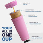 Frost Buddy Togo Buddy 30oz Tumbler - Spill-Proof Flip Lid (Red Crayon1) - Image 3