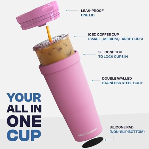 Frost Buddy Togo Buddy 30oz Tumbler - Spill-Proof Flip Lid (Red Crayon1) - Image 3