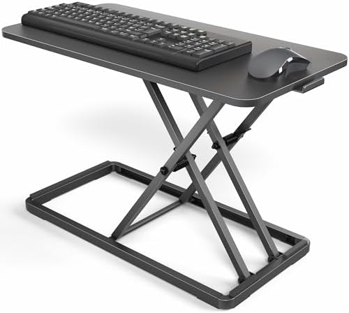 VIVO Black 24 in Single Top Keyboard and Mouse Riser, DESK-V024A by VIVO