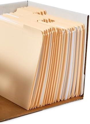 Amazon Basics Medium Duty Storage/Filing Boxes with Lid and Handles, Legal/Letter Size, Collapsible, Foldable, Tape-Free Assembly, 16.2" L x 12.5" W x 10.5" H, White, 12-Pack - Image 3