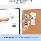 ARCOBIS Cork Board White Board Combo for Wall - Image 2