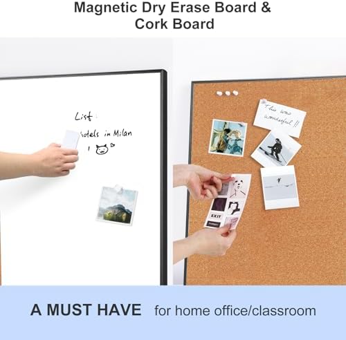ARCOBIS Cork Board White Board Combo for Wall - Image 2