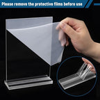 Dynta 24 Pack Acrylic Sign Holder 4x6 Picture Frame - Image 2