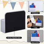 Colarr 20 Pack Magnetic Dry Erase Marker Holder Bulk, White, Black - Image 5