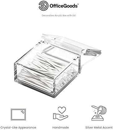 OfficeGoods Acrylic Desk Organizer with Silver Base, Medium - Image 5