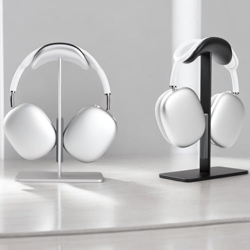 Headphone Stand for AirPods Max 2 & 1 Auto Sleep Mode, Silver - Image 2