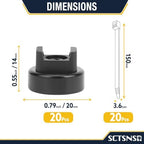 Magnetic Cable Holder, 20mm Zip Tie Mounts, Wire Holder - Image 3