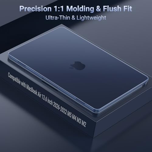 MOSISO Compatible with MacBook Air 13 inch Case M5 2026 M4 M3 M2 2025-2022 - Image 4