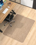 Blvornl Office Chair Mat for Hardwood Floor, 40"*55" Desk Computer Chair Mat for Hard Wood, Large Anti-Slip Hard Floor Protector for Rolling Chair, PVC Desk Rug for Office Red Brown by Blvornl