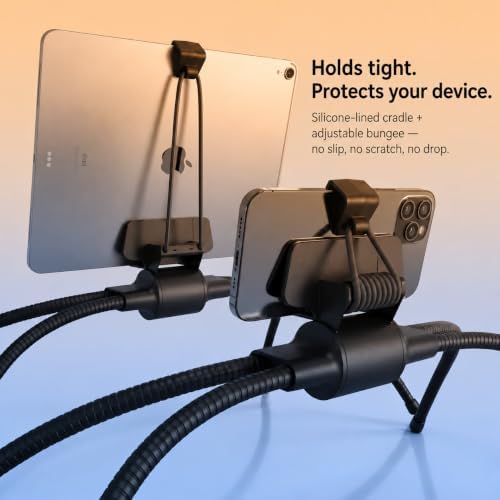 MaxPro Universal Tablet and Phone Stand for Bed — Patented Hands-Free Holder with Flexible Gooseneck Legs, 5 Viewing Angles, Fits Any iPad, Tablet, or Phone with or Without Case - Image 6