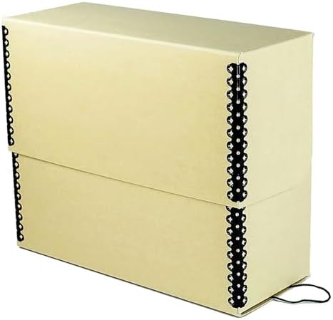 Lineco Archival Document Storage Box, Tan, 12.5" x 10.5" x 5" - Image 2