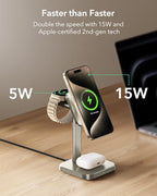 ESR 3 in 1 Wireless Charging Station, Magsafe Charger for iPhone 17-12 - Image 2