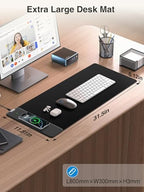 Magnetic Wireless Charging Mouse Pad, 31.5"x11.8" Large Desk Mat - Image 2