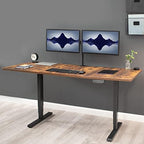 VIVO Rustic Vintage Brown 71 x 30 in Table Top, DESK-TOP72-30N - Image 2