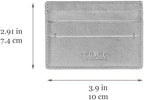 Time Resistance Credit Card Case - Leather Business Card Holder - Italian Handmade Card Organizer - Image 7