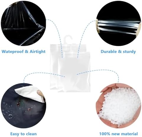 30 Pack Hanging Storage Bags, Headphone Storage Classroom Large Hook Clear Plastic Bags for Classroom Library and Pharmacy Use (8.66 * 13.77 Inches) - Image 7