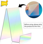 ZOEY Acrylic Book Stand with Ledge - Colorful Display Easels Plate - 5 Pack Large Holder for Books, Music Sheets, Artworks, CD, Tablet - Image 3