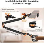 K&F CONCEPT 22" Magic Arm Clamp Kit, Overhead Desk Camera Mount - Image 4