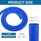 MECCANIXITY 1 1/2" 6.6ft Split Wire Loom Tubing w/Installation Tool Blue - Image 2