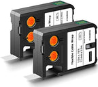 2 Pack Compatible for Dymo XTL Labels 1868806 1/2" Black on White by KCMYTONER