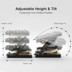 Footrest Under Desk,Height Adjustable footrest with Reflexology Pad - Image 5