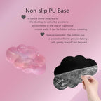 Cloud Mouse Pad Keyboard Wrist Rest 4PCS Galaxy Space Extended Large Desk Mat Pad Set Memory Foam Non-Slip Ergonomic Gaming Mouse Pad Wrist Support for Computer Laptop Home Office Cute Pink Stars - Image 2