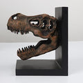Tyrannosaurus Rex T-Rex Skull Bookend Decorative Book Decor,Home Decorative Resin Bookshelf,Paper Weights, Book Ends,Bookend Supports, Book Stopper,Desk Decor,Dinosaur Head Faux Taxidermy by ANJIDADAYHappyEveryday