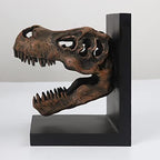 Tyrannosaurus Rex T-Rex Skull Bookend Decorative Book Decor,Home Decorative Resin Bookshelf,Paper Weights, Book Ends,Bookend Supports, Book Stopper,Desk Decor,Dinosaur Head Faux Taxidermy by ANJIDADAYHappyEveryday
