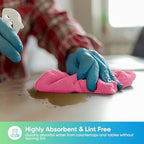 HOMEXCEL 24PK Microfiber Cleaning Cloth, Cleaning Rag for Home, 11.5x11.5in - Image 4