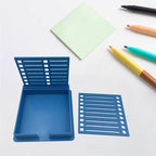 Almencla 2xSticky Notes Holder with Stencil, Sticky Notes Dispenser Holder Note Template Box Notepad Holder for School, Desktop, Room, 6 Pcs - Image 2