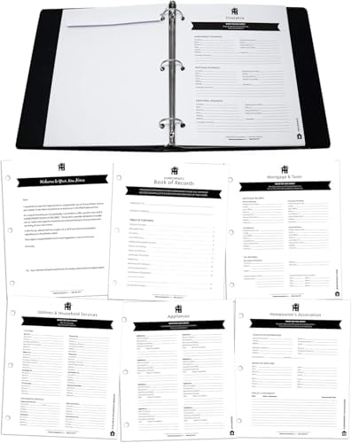 Homeowner's Book of Records Binder, Organize Household Receipts and Home Repair Record Keeping (Navy - 2 Pack) - Image 3